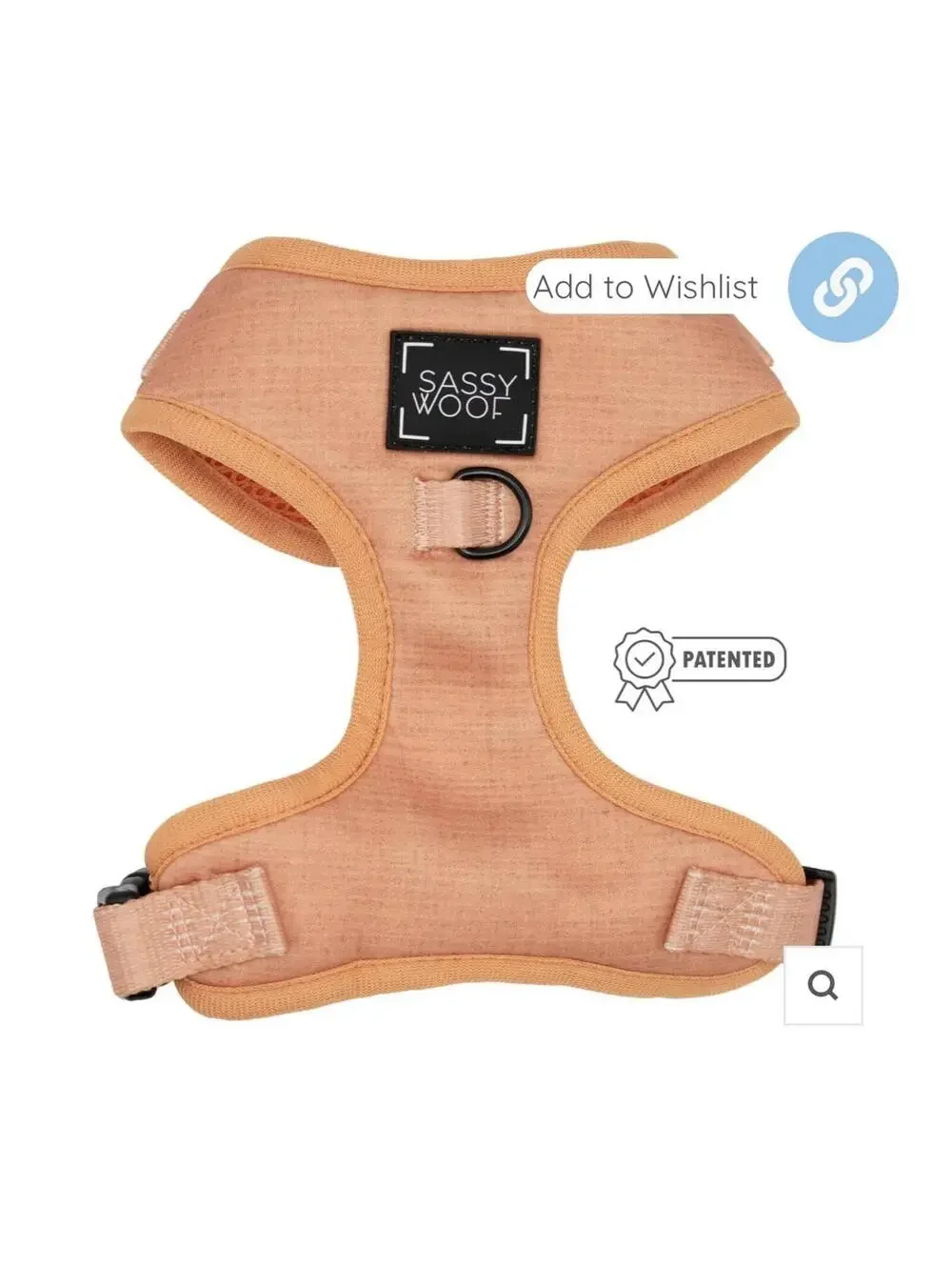 (RGB1) Sassy Woof Apple Cider Adjustable No-Pull Dog Harness Size Medium